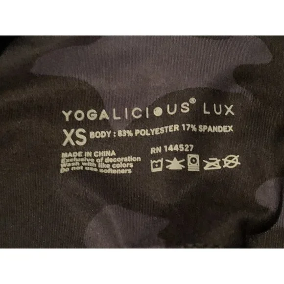 Yogalicious Womens High Waist Biker Shorts Size XS Squat Proof Side Pocket - Picture 15 of 15